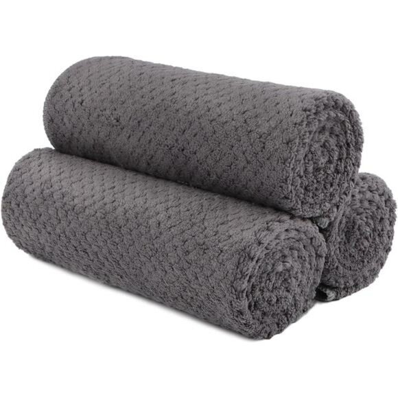 Microfiber Gym Towels 3 Pack Quick Dry Soft Absorbent Workout Yoga Spa Fitness - Picture 1 of 8